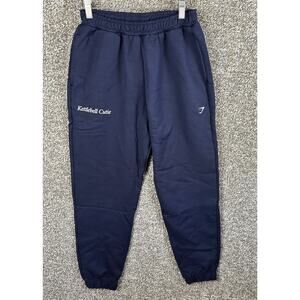 Gymshark Kettlebell Cutie Oversized Joggers Womens XS Dark Blue Graphic